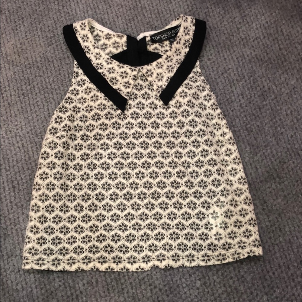 Topshop petite collared shirt